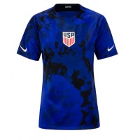 Camisa de Futebol Estados Unidos Equipamento Secundário Mulheres Mundo 2022 Manga Curta